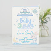 Invitation Baby Shower -UFO Pets- (Debout devant)