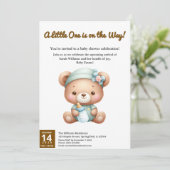 Invitation baby shower : Un petit en chemin ! (Debout devant)