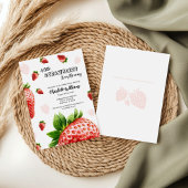 Invitation baby shower - Un petit fraise
