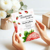 Invitation baby shower - Un petit fraise