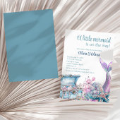 Invitation baby shower "Une petite sirène est en route"
