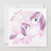 Invitation Baby shower Unicorn (Devant)