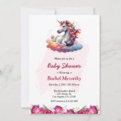Invitation Baby shower Unicorn (Devant)