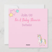 Invitation Baby shower Unicorn (Dos)