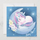 Invitation Baby shower Unicorn (Devant)