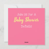 Invitation Baby shower Unicorn (Dos)