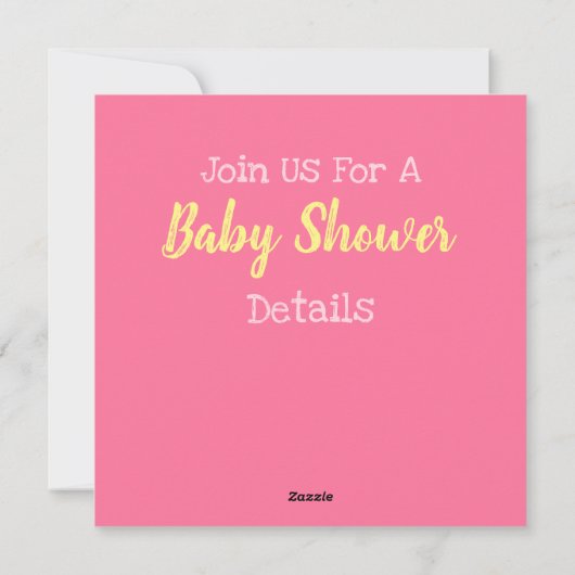 Invitation Baby shower Unicorn (Dos)