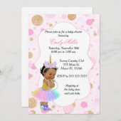 Invitation Baby shower Unicorn Vintage 3 (Devant / Derrière)