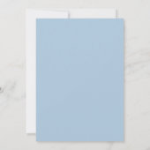 Invitation Baby shower unique Blue Elephant (Dos)