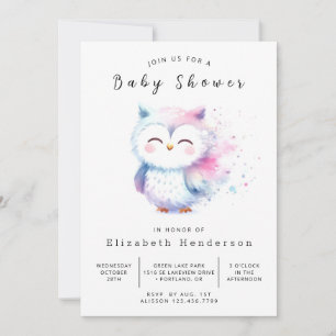 Invitation Baby shower unique classique
