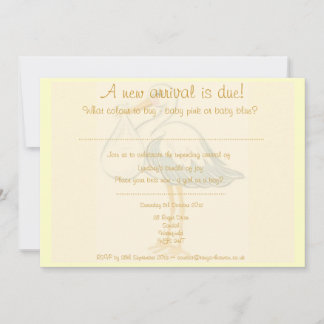 Invitation Baby shower Unisex - Garçon ou fille