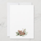 Invitation Baby Shower Vacances d'Hiver (Dos)