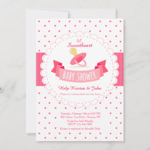 Invitation Baby shower Valentine