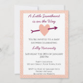 Invitation Baby shower Valentine (Devant)