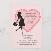 Invitation Baby shower Valentine (Devant / Derrière)