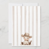 Invitation Baby shower Vaquerito Cowboy espagnol (Dos)