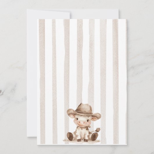 Invitation Baby shower Vaquerito Cowboy espagnol (Dos)