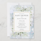 Invitation Baby Shower Végétal Flocons de Neige | Sprinkle  (Devant)