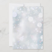 Invitation Baby Shower Végétal Flocons de Neige | Sprinkle  (Dos)