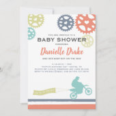 Invitation Baby shower Vélo De Chemin (Devant)