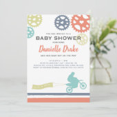 Invitation Baby shower Vélo De Chemin (Debout devant)