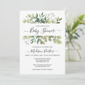 Invitation Baby shower verdoyant (Debout devant)