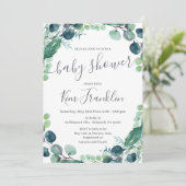 Invitation Baby shower verdoyant (Debout devant)
