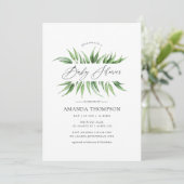 Invitation Baby shower verdoyant (Debout devant)