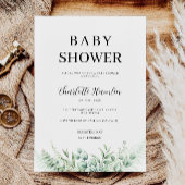 Invitation Baby shower verdoyant