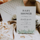 Invitation Baby shower verdoyant