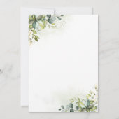 Invitation Baby shower verdoyant (Dos)