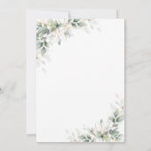 Invitation Baby shower verdoyant (Dos)