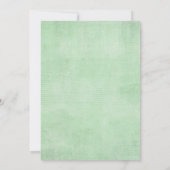 Invitation Baby shower Verdoyant Par Mail Long Distance (Dos)