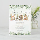 Invitation Baby-Shower Verdure (Debout devant)