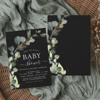 Baby shower Verdure Eucalyptus Succulent Élégant