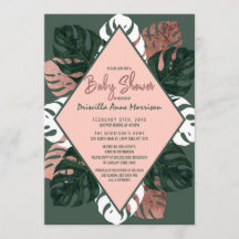 Baby shower vert de fromage suisse d'or de rose