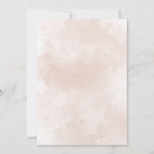 Invitation Baby shower vert de la fille éléphante d'arachide (Dos)