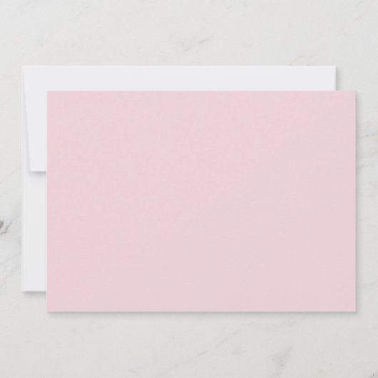 Invitation Baby shower vert En vichy Eléphant rose mignon (Dos)