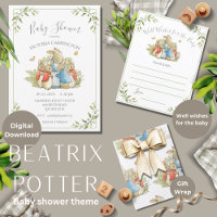 Baby shower vert lapin lapin