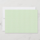 Invitation Baby shower vert neutre pour les femmes (Dos)