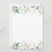 Invitation Baby shower vert or Eucalyptus (Dos)