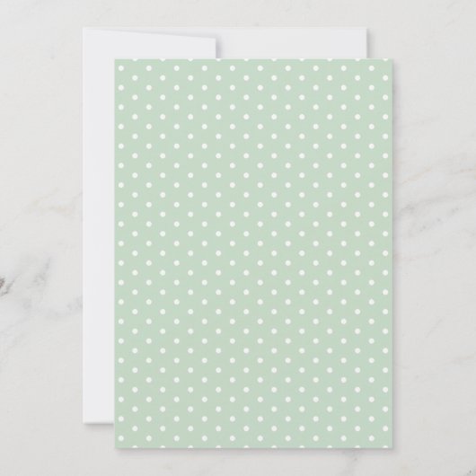 Invitation Baby shower vert Whimsical Carousel Sage (Dos)