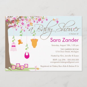 Invitation Baby shower - Vêtements pour bébés