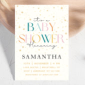 Invitation Baby shower Vintage Celestial Starry Sky