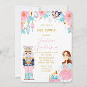 Invitation Baby shower Vintage Christmas Nutcracker (Devant)
