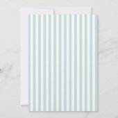 Invitation Baby shower Vintage Classic Blue (Dos)