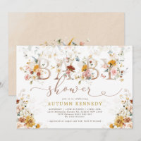 Baby shower Vintage coloré Fleurs de Jardin