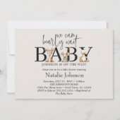 Invitation Baby shower vintage d'animaux de pépinière (Devant)