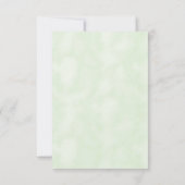 Invitation Baby shower Vintage de bande verte budget (Dos)