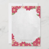 Invitation Baby shower vintage de cerfs (Dos)